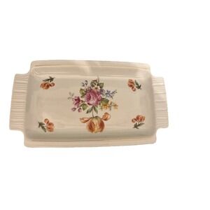 Vintage CP German Floral Serving Tray